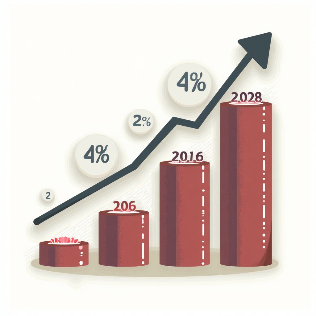 Growth chart showing event attendance