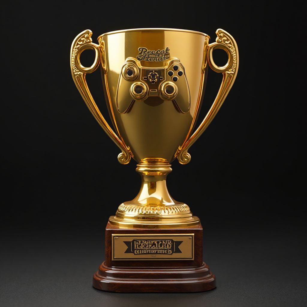 Award trophy for Best Gaming Industry Event