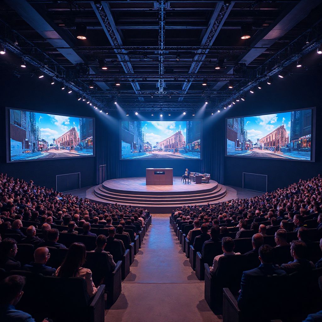 Gaming summit presentation hall