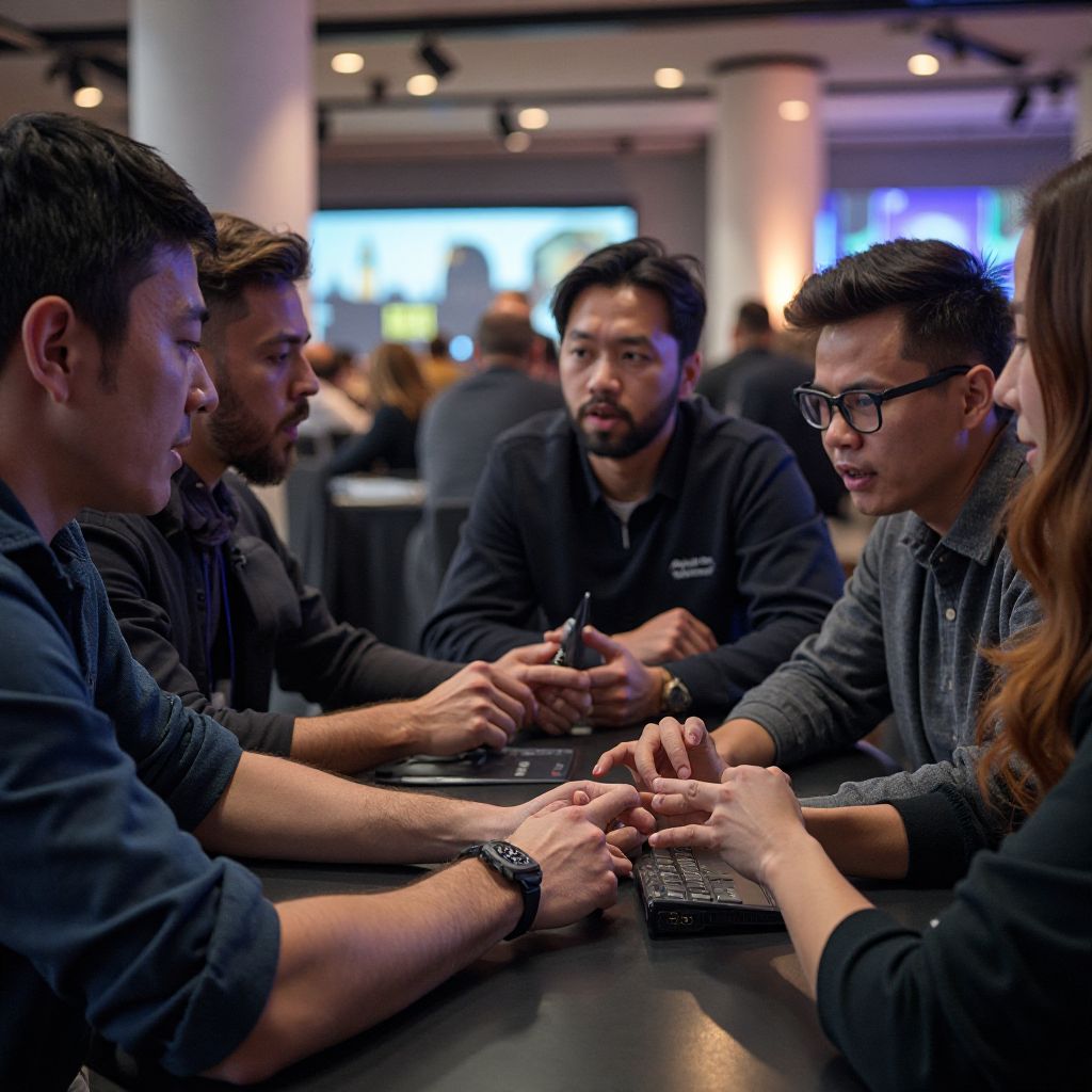 Game developers at summit