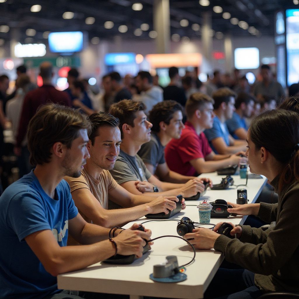 Gaming enthusiasts at summit